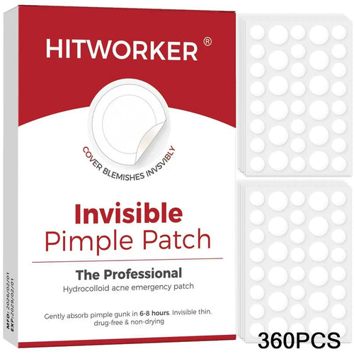36/360 Pieces Hydrocolloid Acne Patches per Box Alcohol-Free Gentle Non-Irritating Blemish Covering Sticker for Pimples