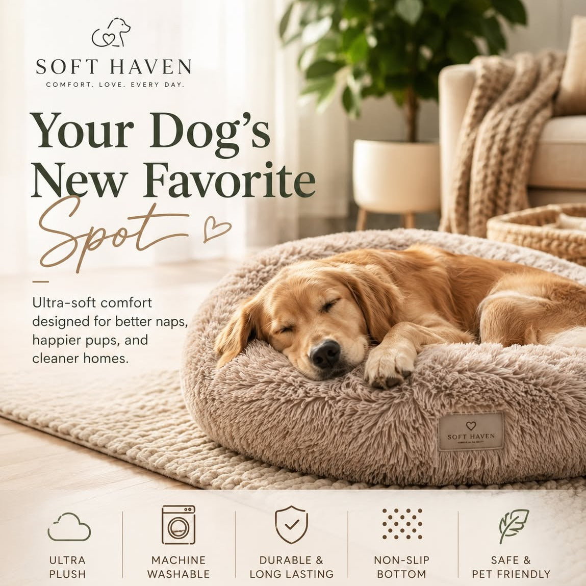 Plush Round Pet Sanctuary